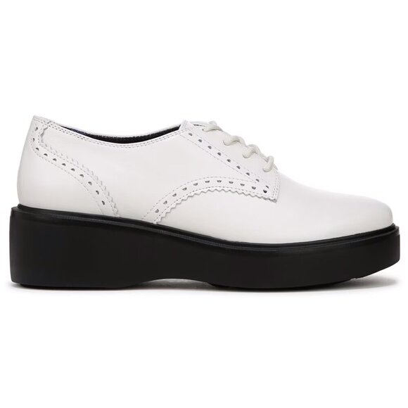NIB Naturalizer Women's Obtain Lace Up Derby in Warm White Leather Size 9 - Picture 1 of 9